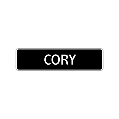 Cory Street Sign Children Name Room Plate