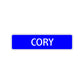 Cory Street Sign Children Name Room Plate