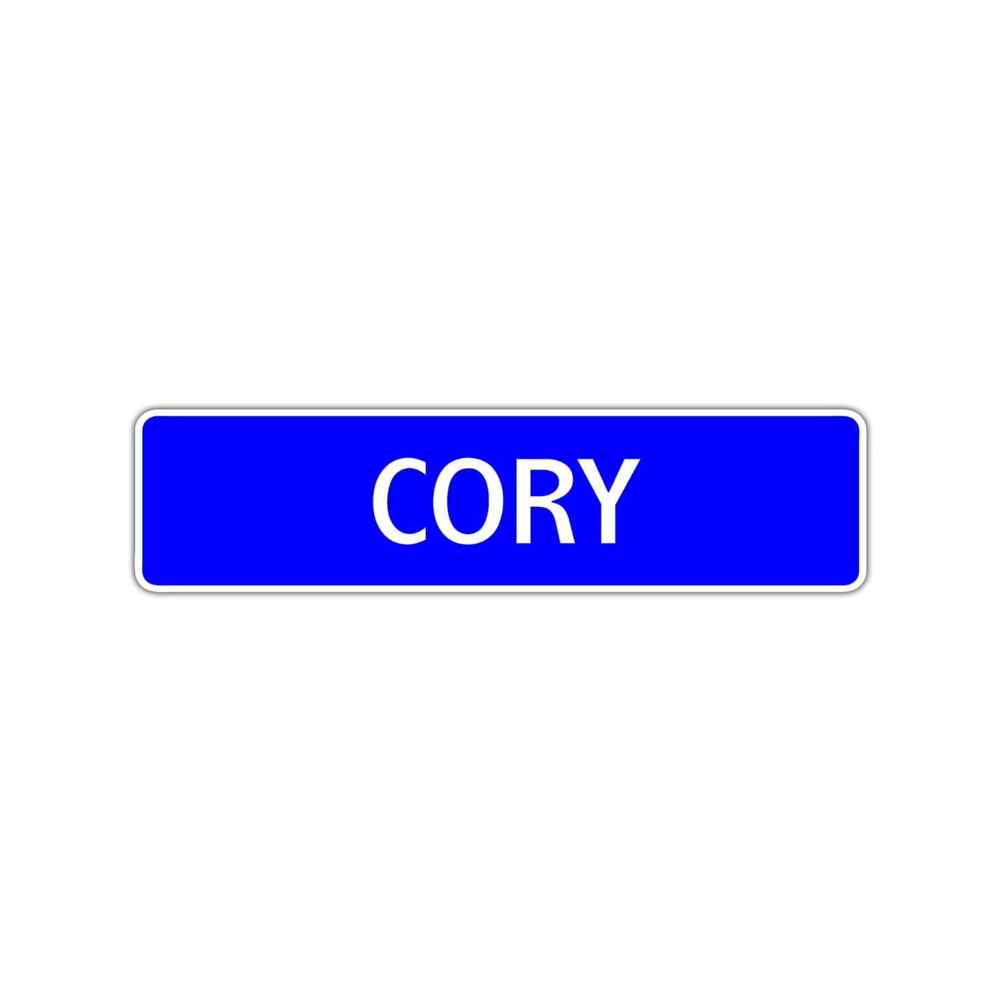Cory Street Sign Children Name Room Plate
