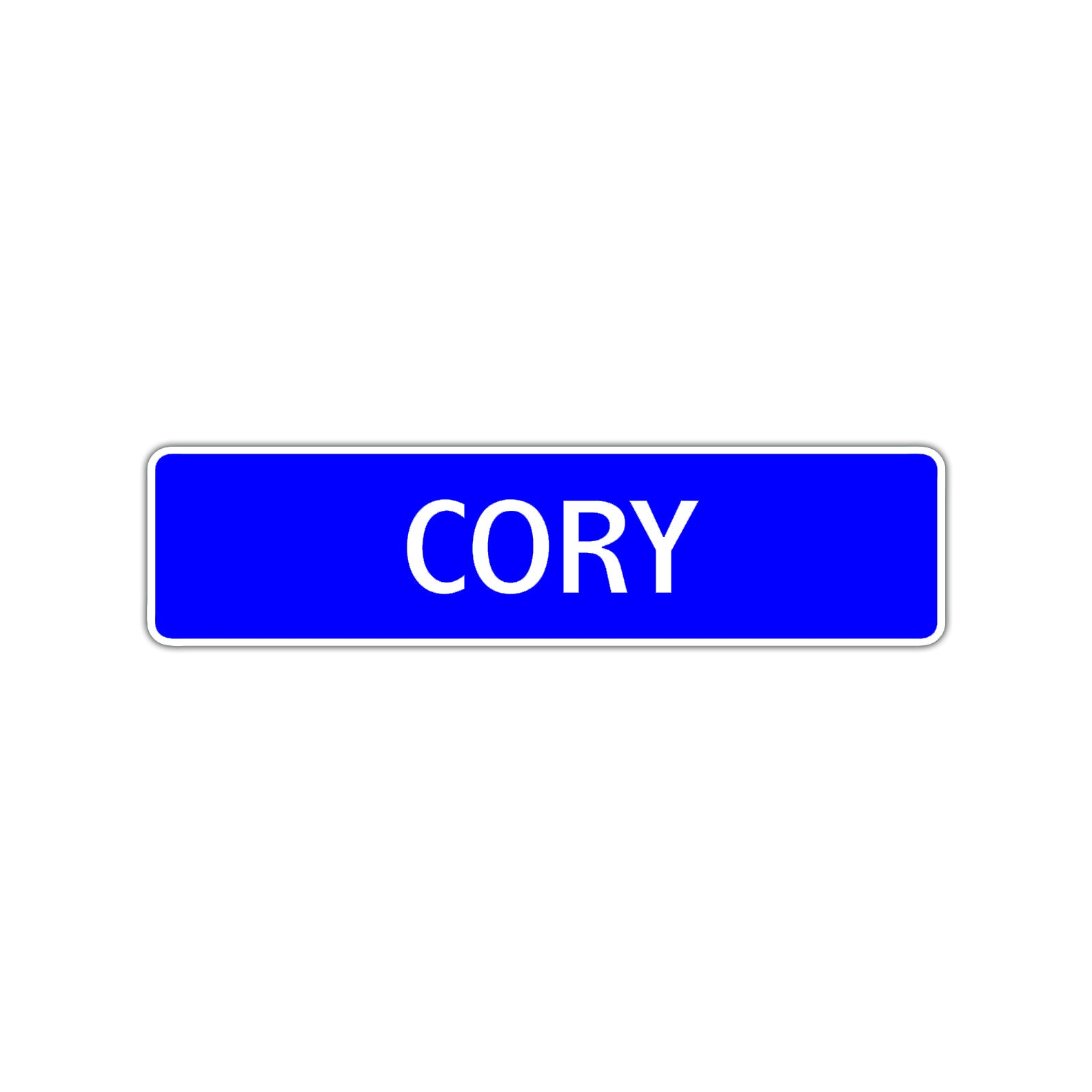 Cory Street Sign Children Name Room Plate