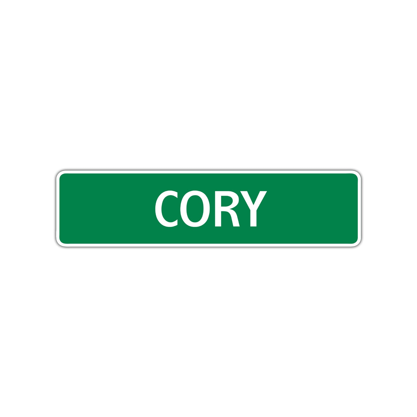 Cory Street Sign Children Name Room Plate