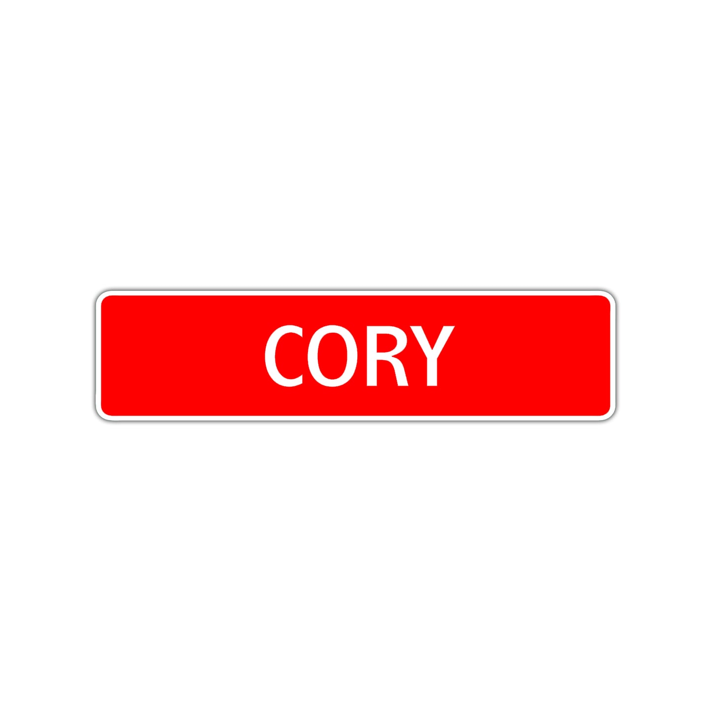 Cory Street Sign Children Name Room Plate
