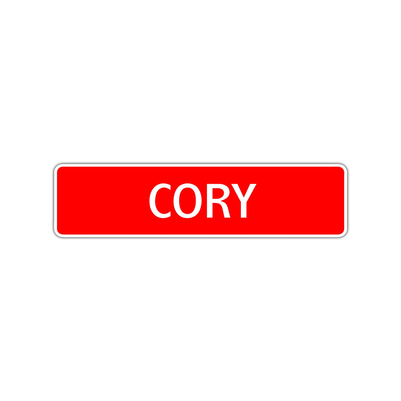 Cory Street Sign Children Name Room Plate