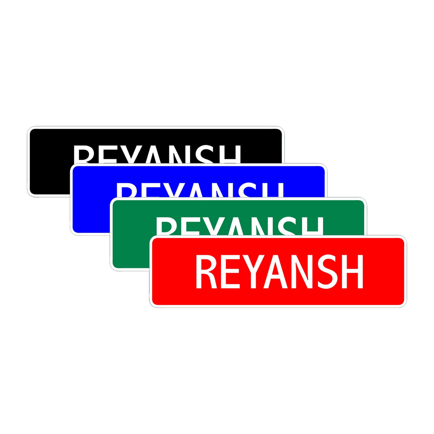 Reyansh Street Sign Children Name Room Plate