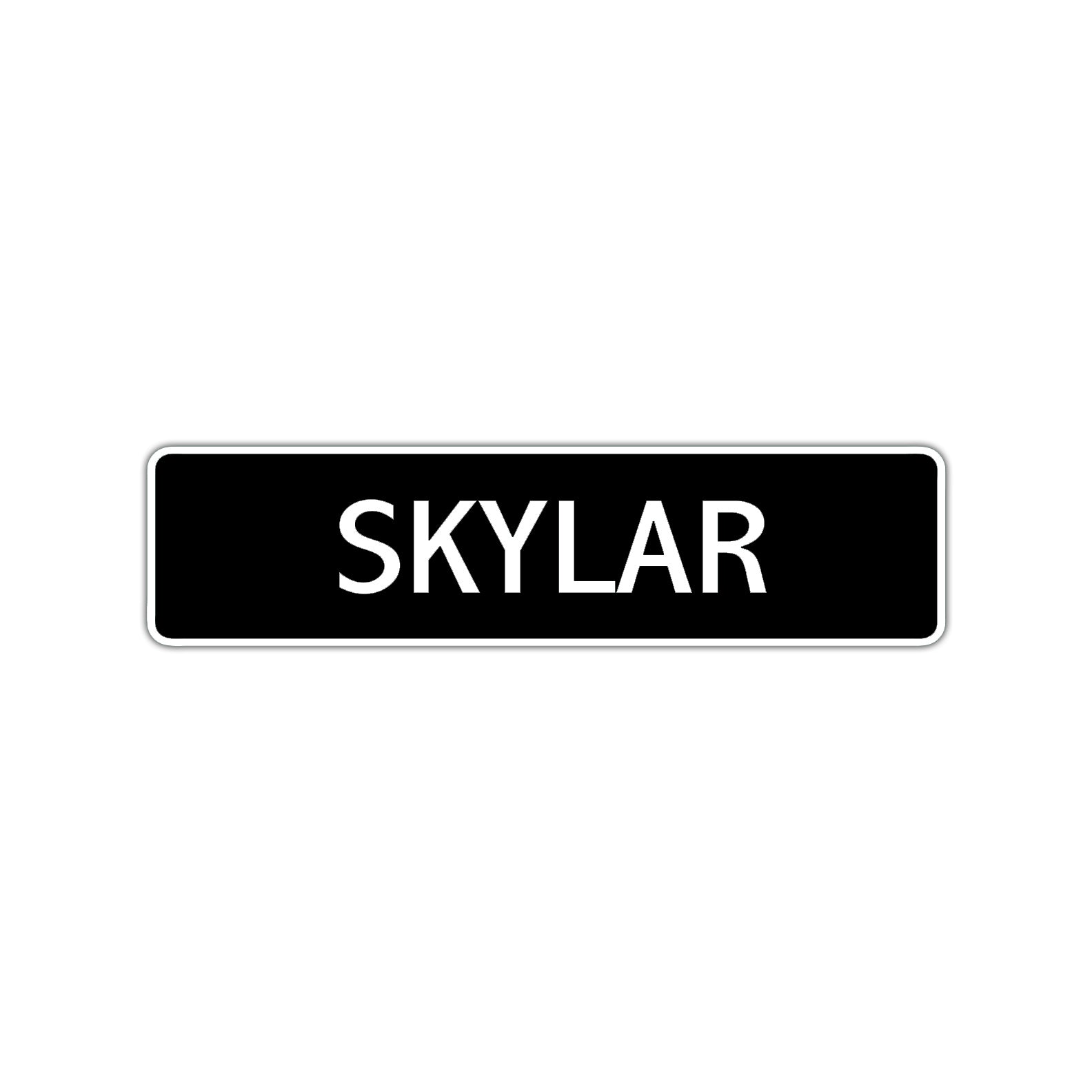 Skylar Street Sign Children Name Room Plate