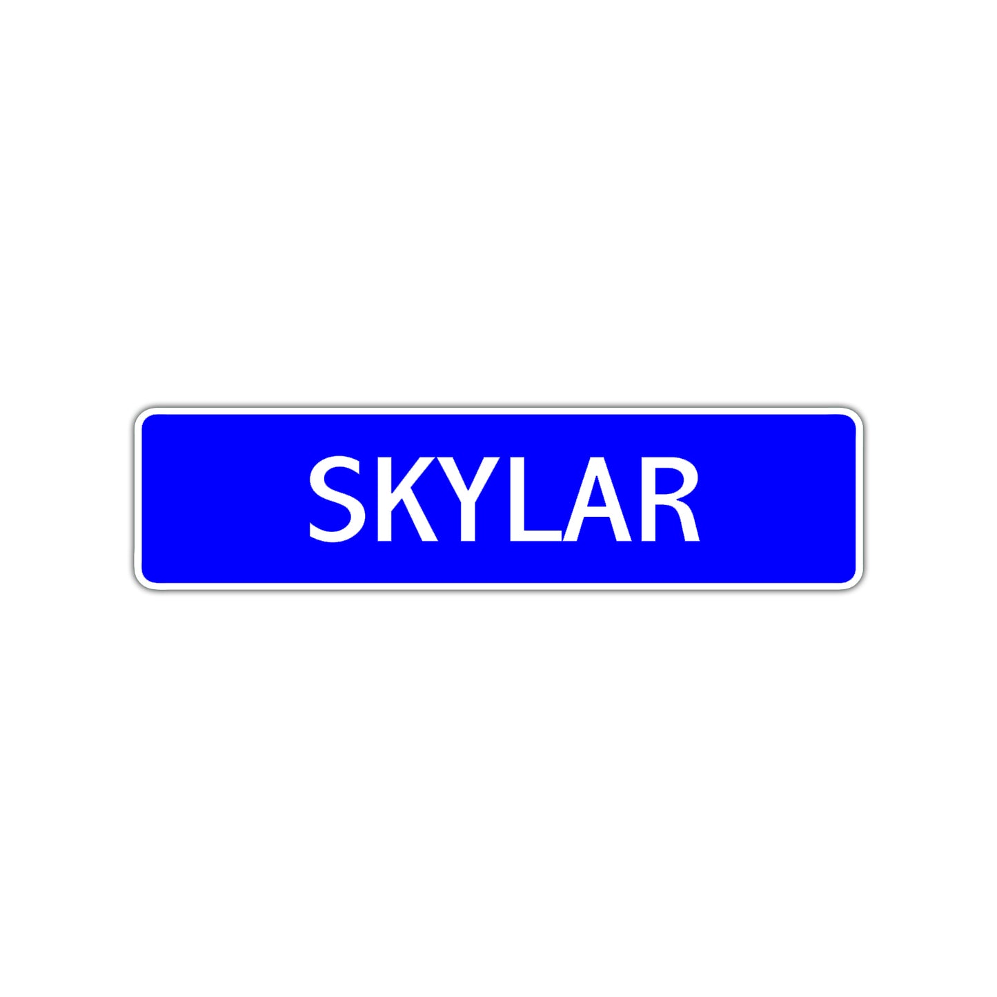 Skylar Street Sign Children Name Room Plate