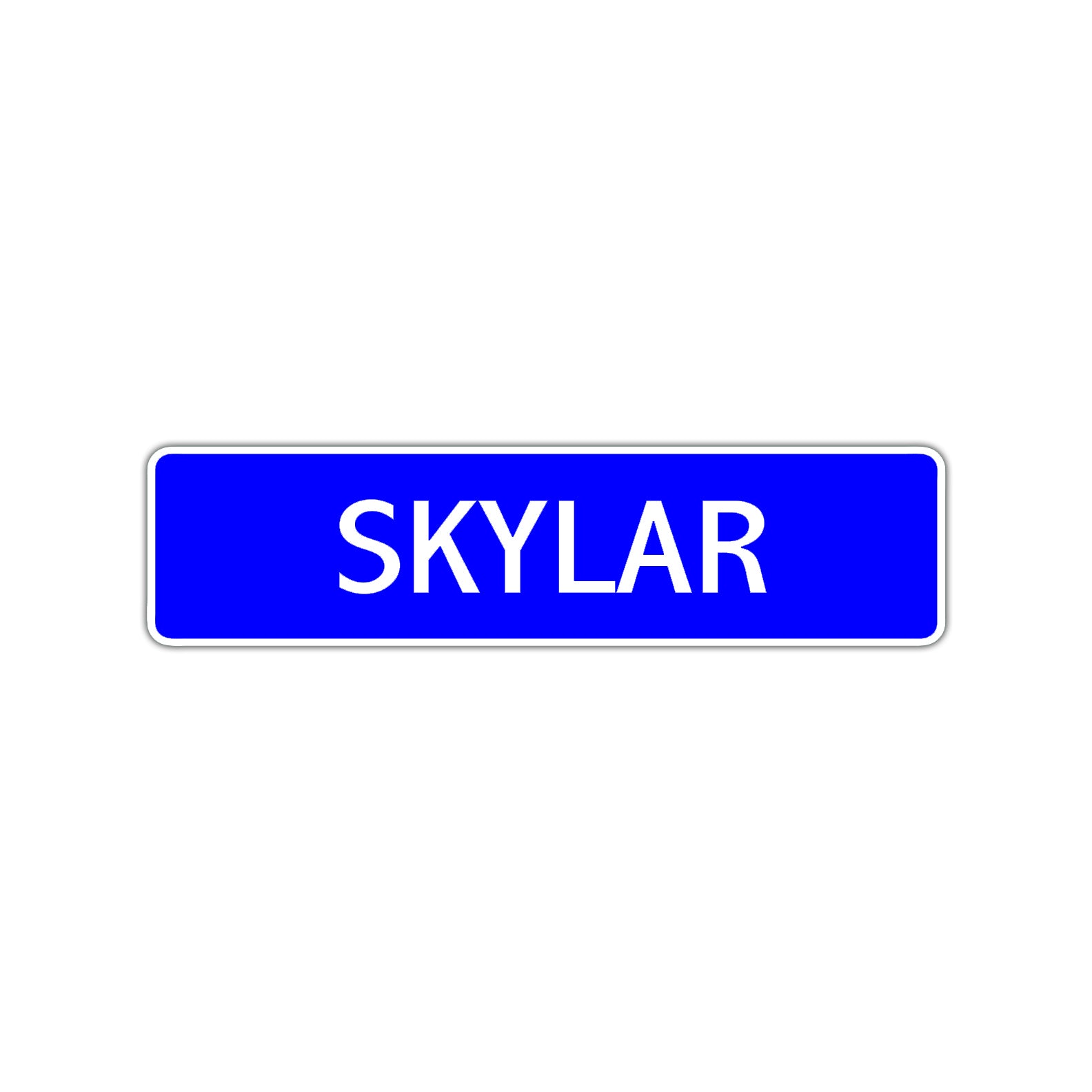 Skylar Street Sign Children Name Room Plate