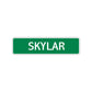 Skylar Street Sign Children Name Room Plate