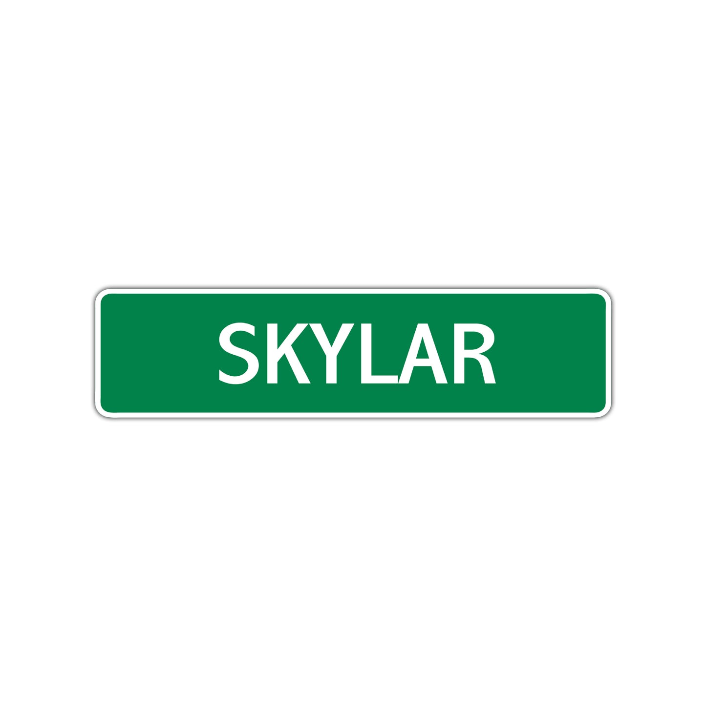 Skylar Street Sign Children Name Room Plate