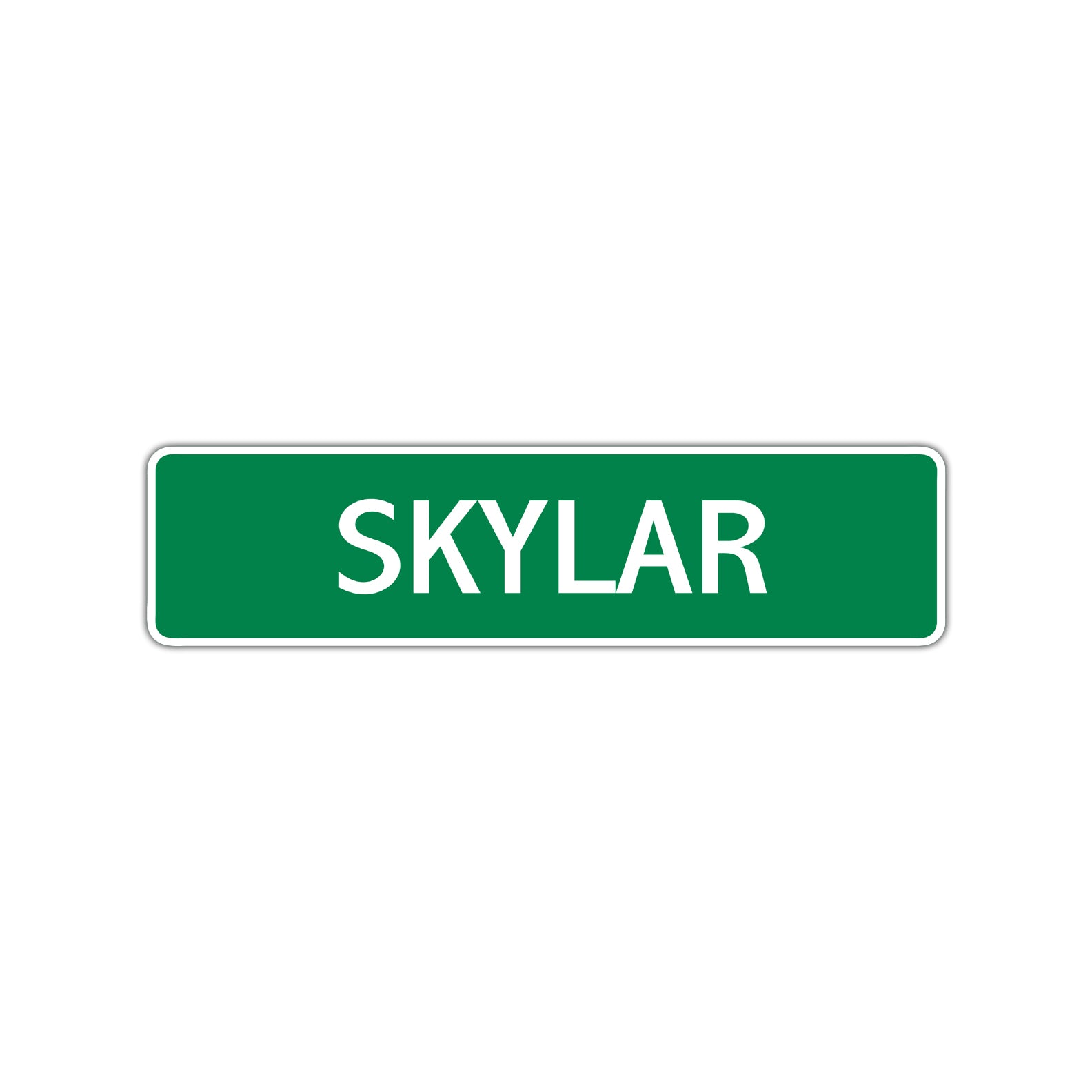 Skylar Street Sign Children Name Room Plate