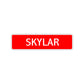 Skylar Street Sign Children Name Room Plate