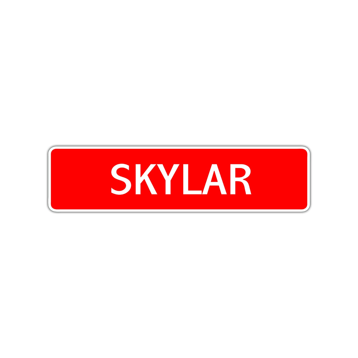 Skylar Street Sign Children Name Room Plate