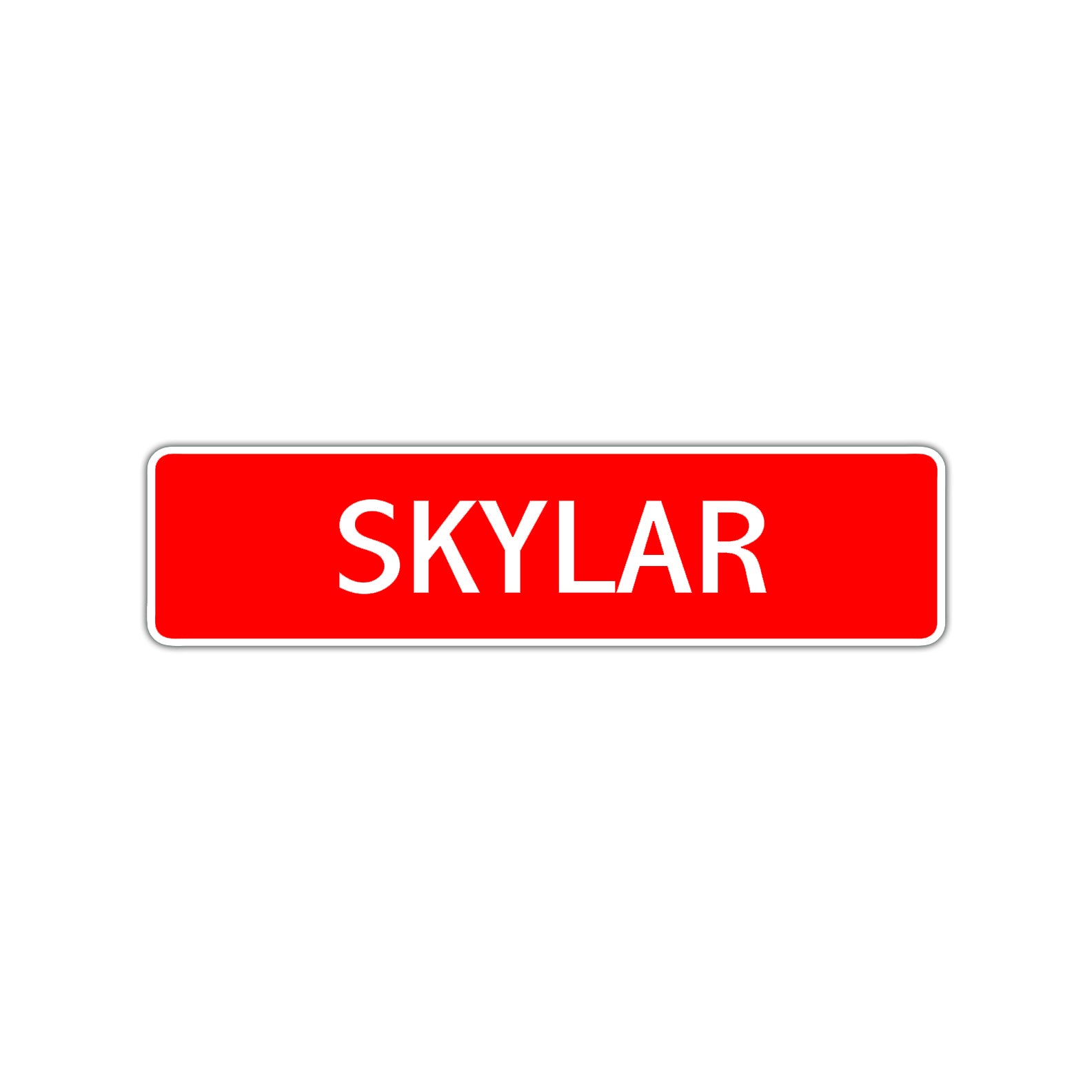 Skylar Street Sign Children Name Room Plate