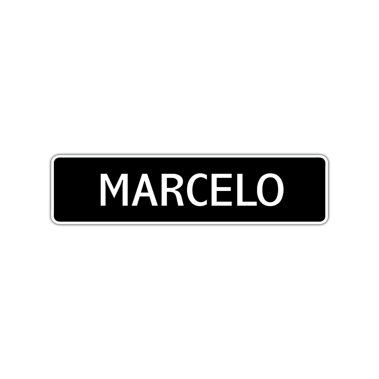 Marcelo Street Sign Children Name Room Plate