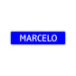 Marcelo Street Sign Children Name Room Plate