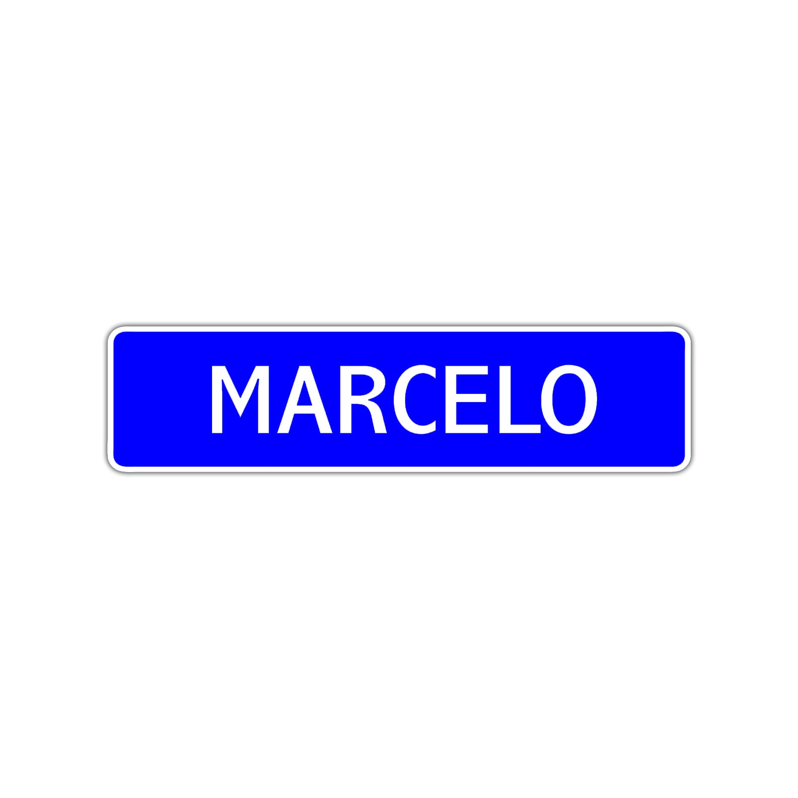 Marcelo Street Sign Children Name Room Plate