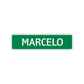 Marcelo Street Sign Children Name Room Plate