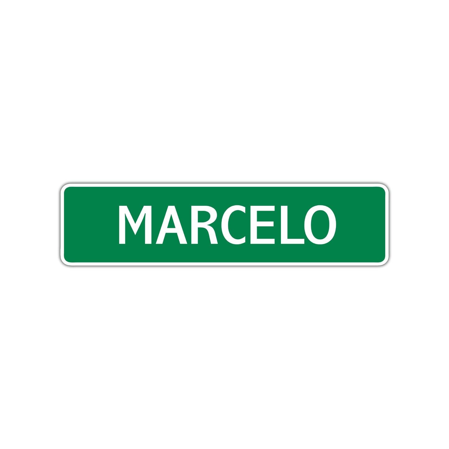 Marcelo Street Sign Children Name Room Plate