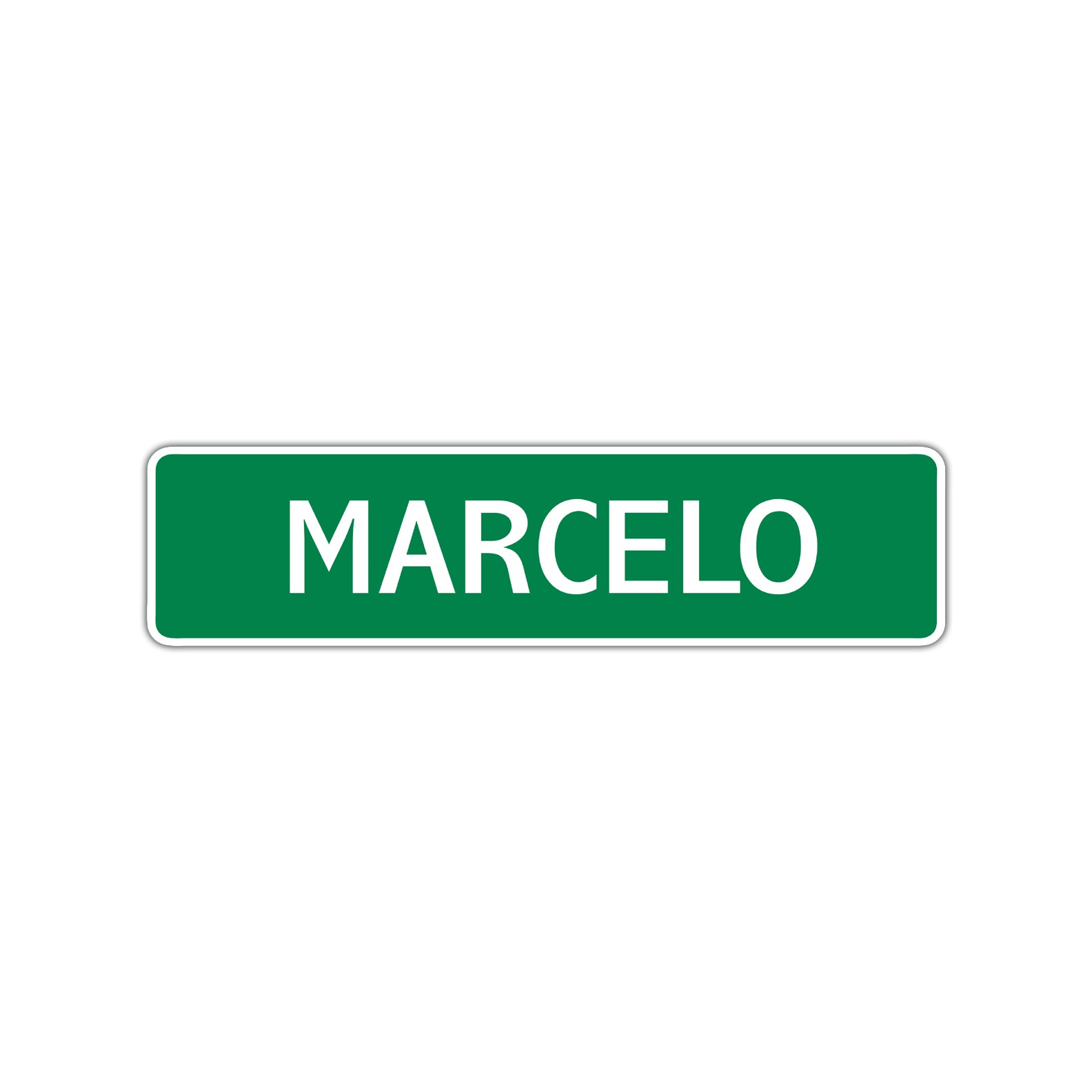 Marcelo Street Sign Children Name Room Plate