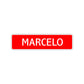 Marcelo Street Sign Children Name Room Plate