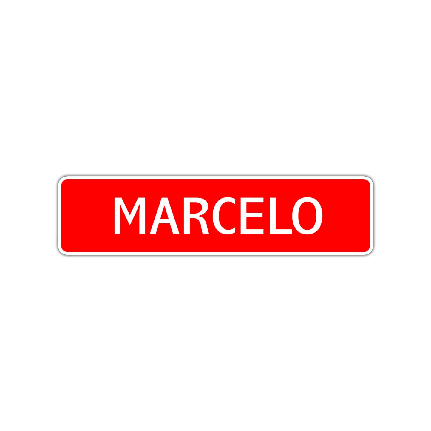 Marcelo Street Sign Children Name Room Plate