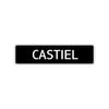 Castiel Street Sign Children Name Room Plate