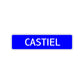 Castiel Street Sign Children Name Room Plate
