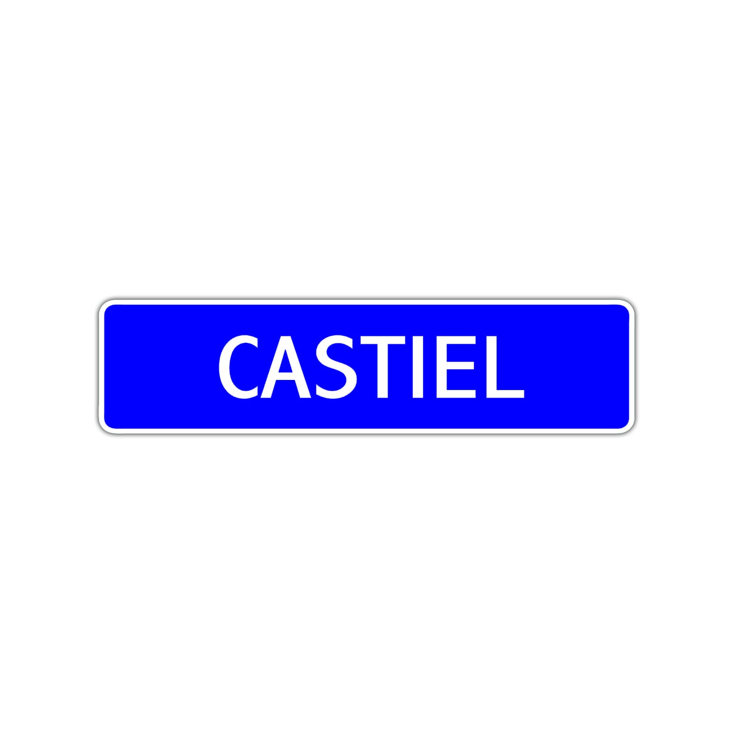 Castiel Street Sign Children Name Room Plate