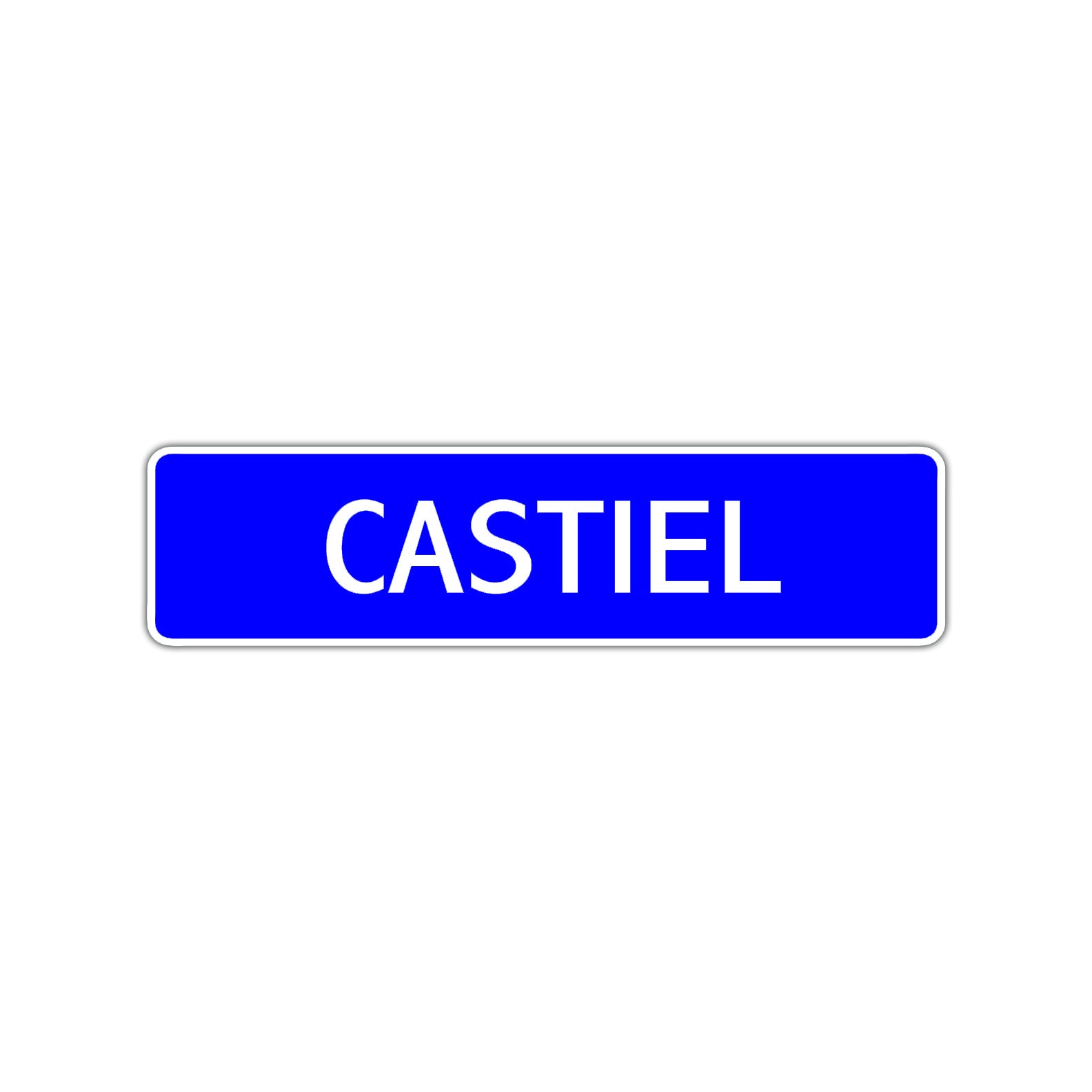 Castiel Street Sign Children Name Room Plate