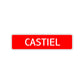 Castiel Street Sign Children Name Room Plate