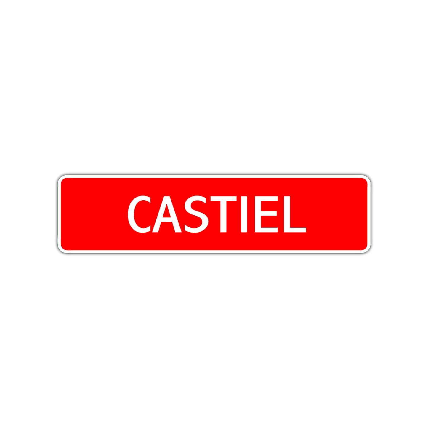 Castiel Street Sign Children Name Room Plate
