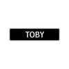Toby Street Sign Children Name Room Plate