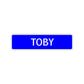 Toby Street Sign Children Name Room Plate