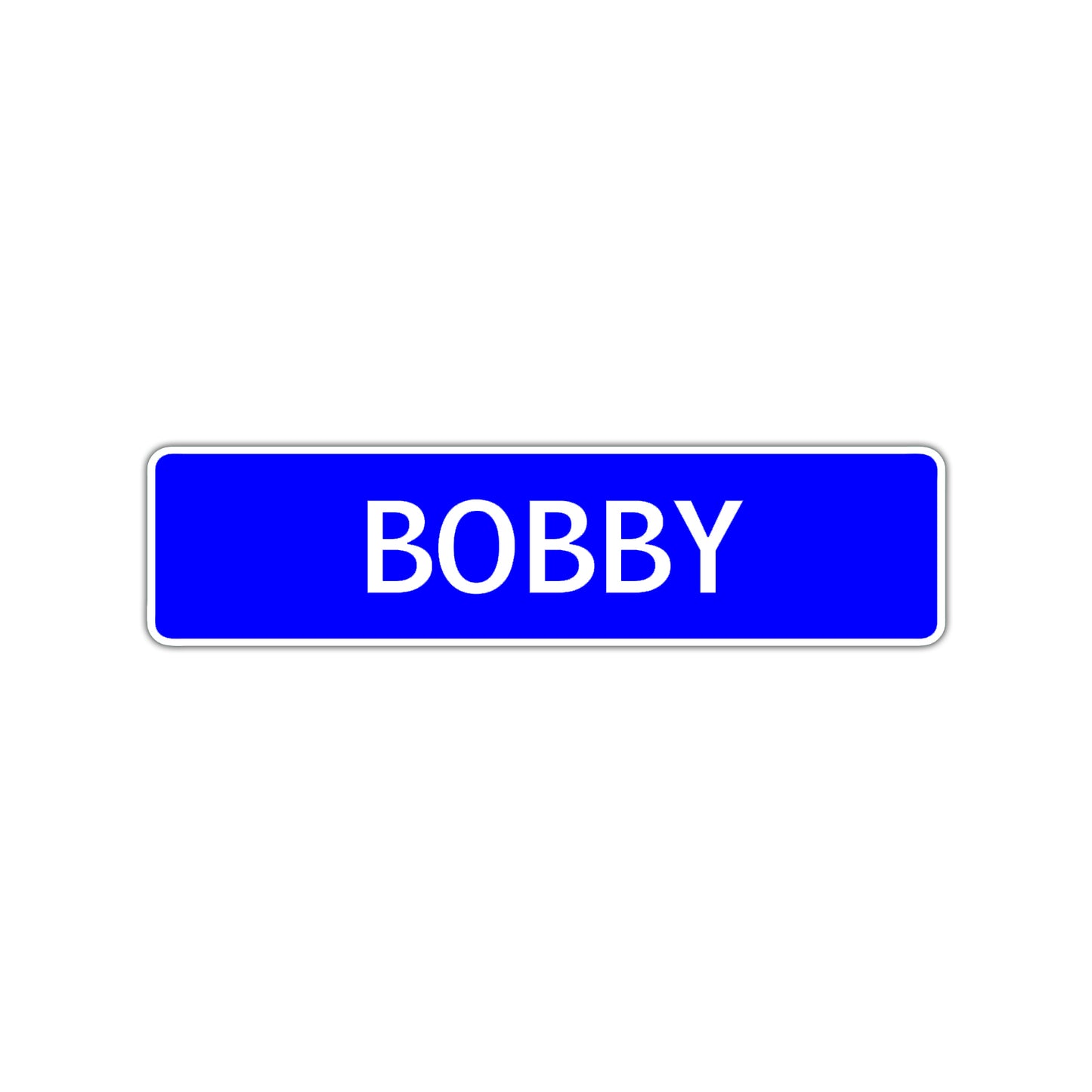 Bobby Street Sign Children Name Room Plate