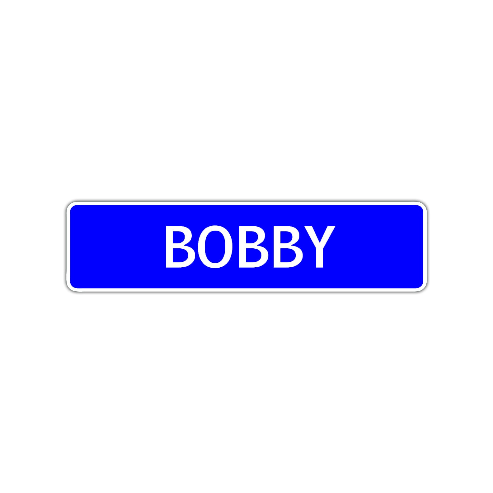 Bobby Street Sign Children Name Room Plate