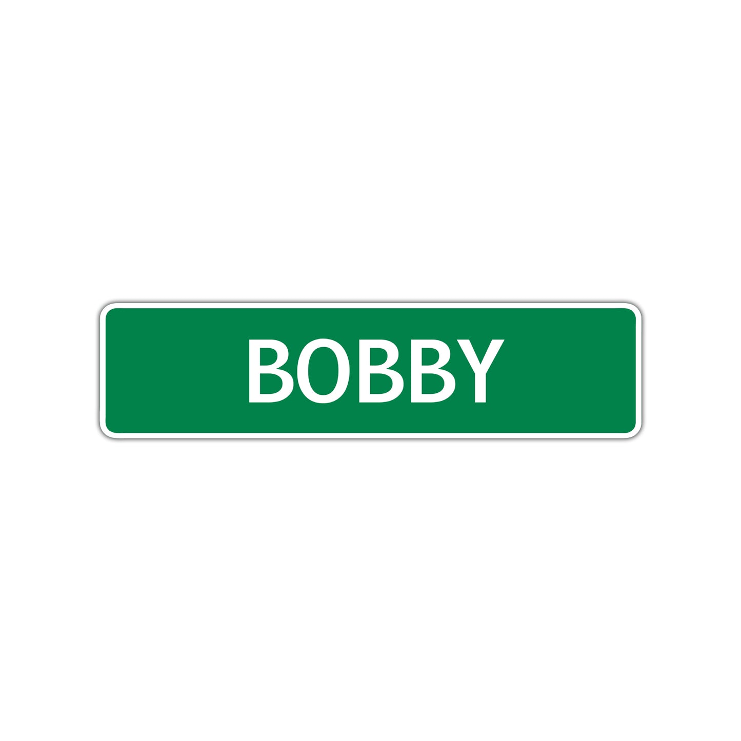 Bobby Street Sign Children Name Room Plate
