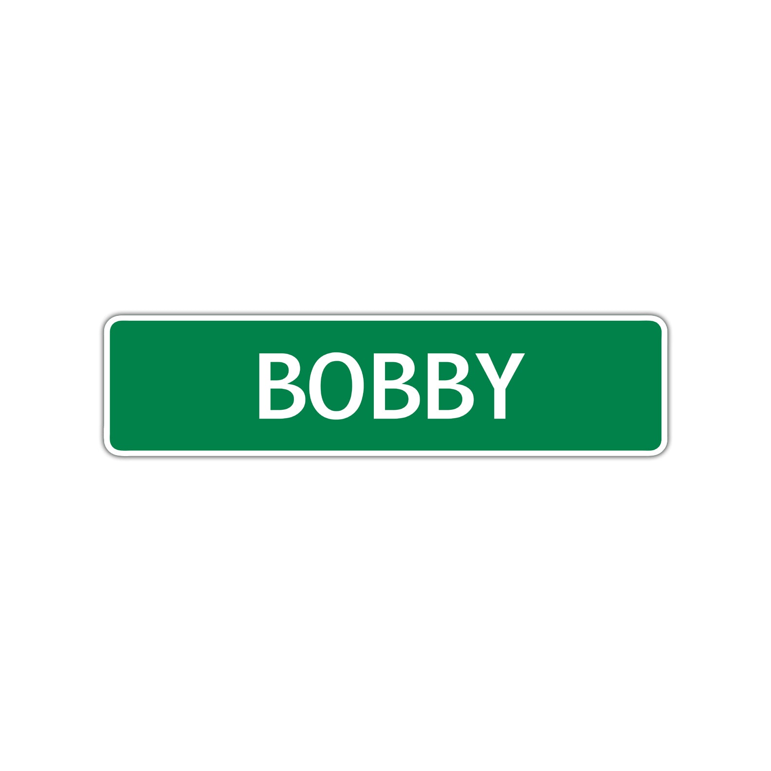 Bobby Street Sign Children Name Room Plate