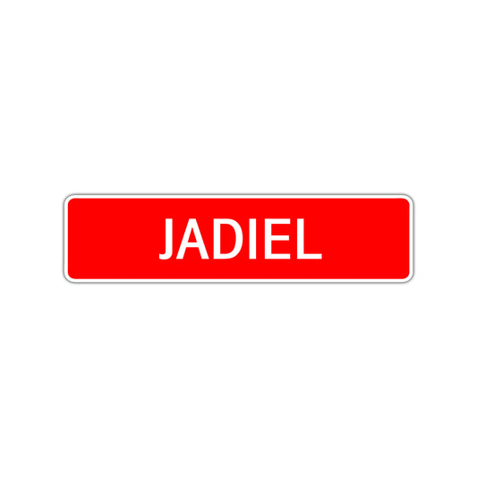 Jadiel Street Sign Children Name Room Plate
