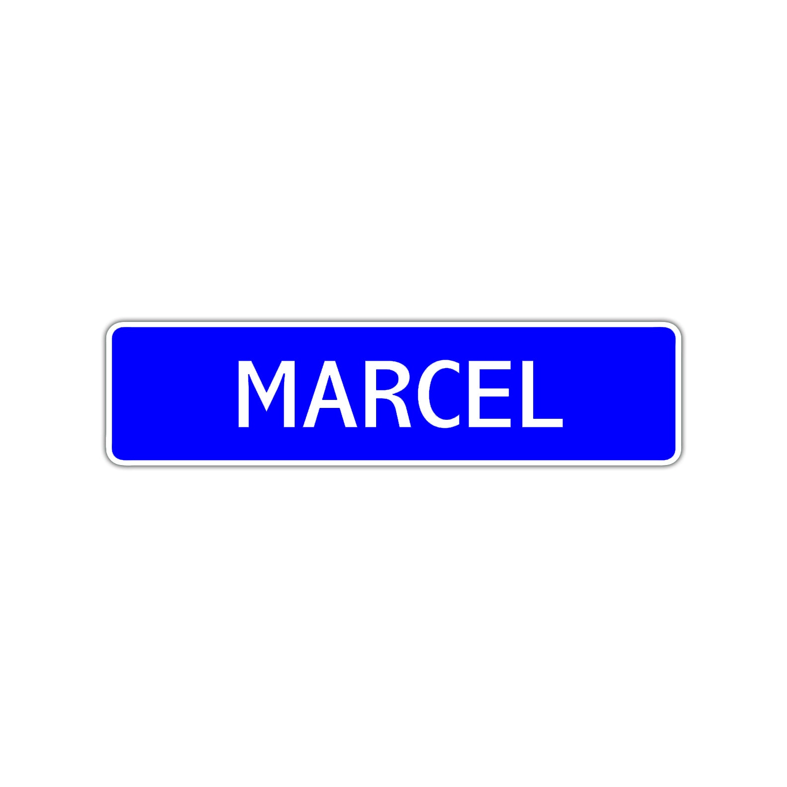 Marcel Street Sign Children Name Room Plate