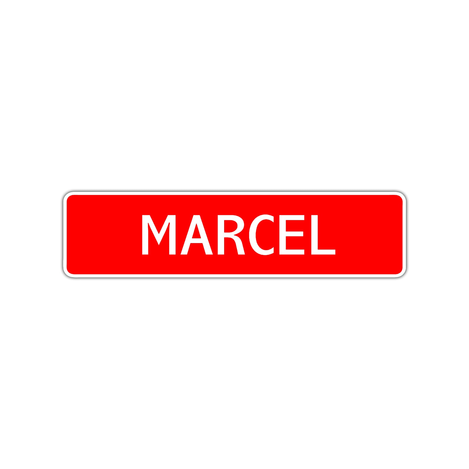 Marcel Street Sign Children Name Room Plate
