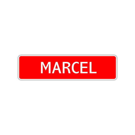 Marcel Street Sign Children Name Room Plate