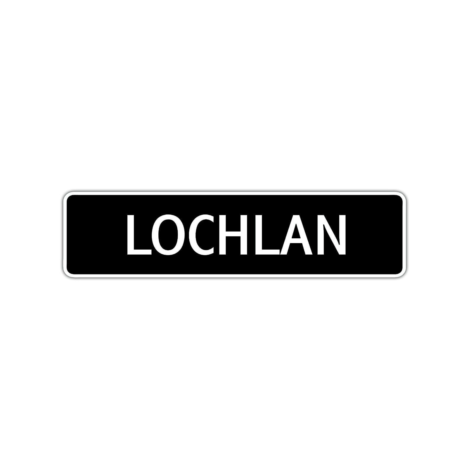 Lochlan Street Sign Children Name Room Plate