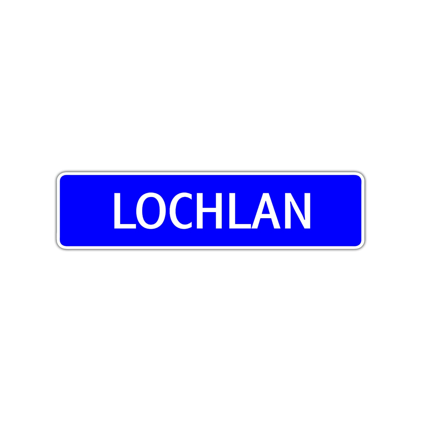 Lochlan Street Sign Children Name Room Plate