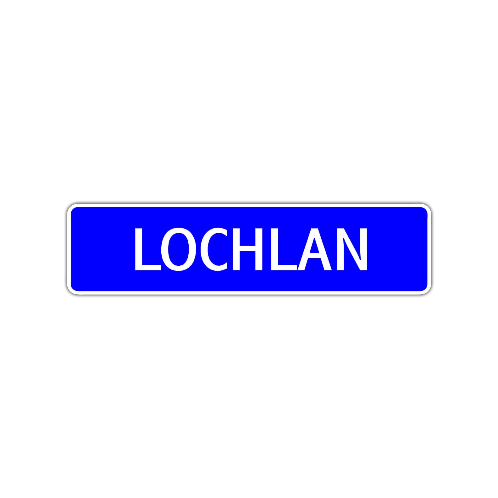 Lochlan Street Sign Children Name Room Plate