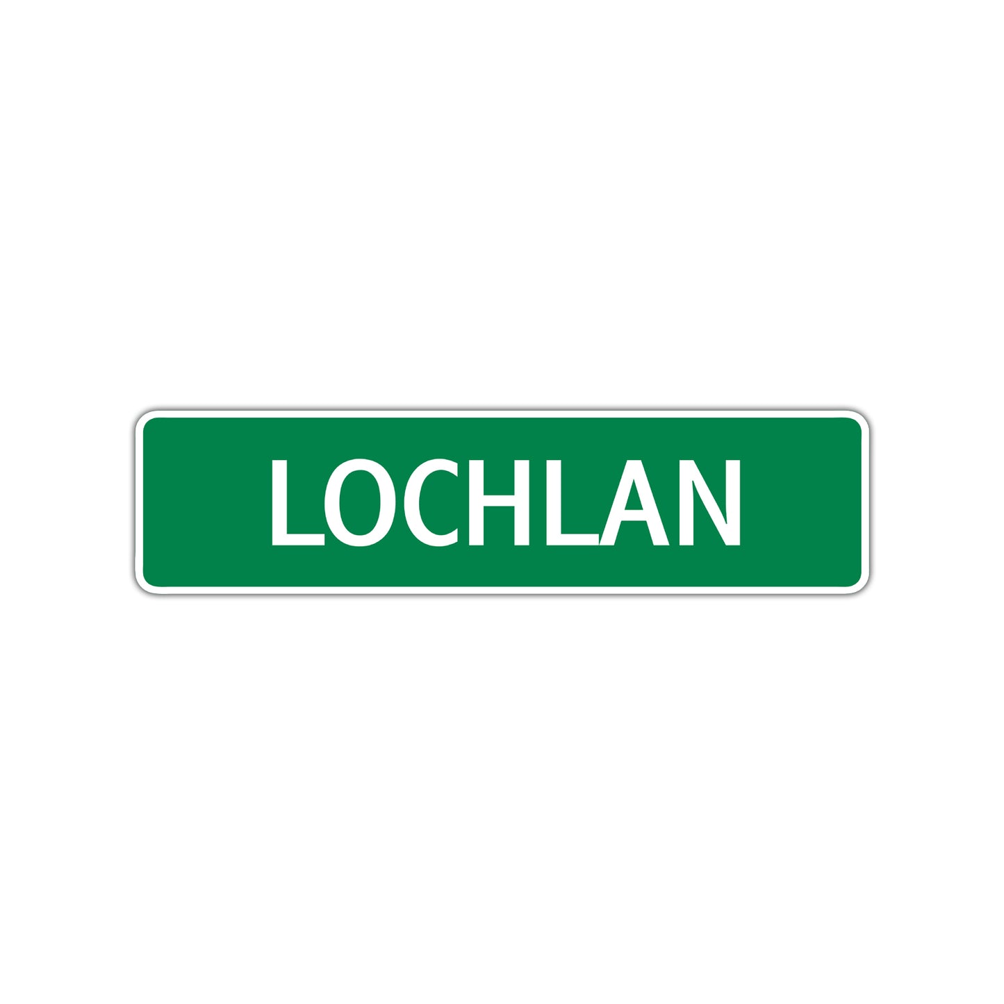 Lochlan Street Sign Children Name Room Plate