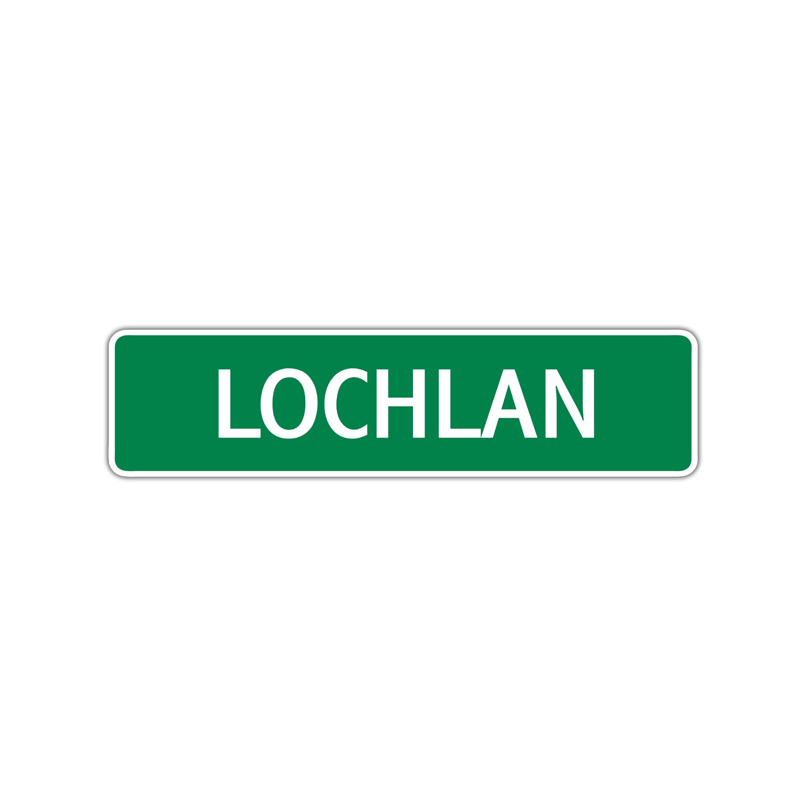 Lochlan Street Sign Children Name Room Plate