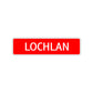 Lochlan Street Sign Children Name Room Plate