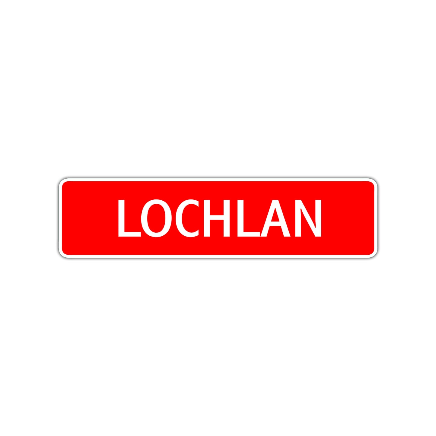 Lochlan Street Sign Children Name Room Plate