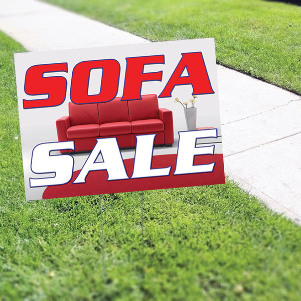 Sofa Sale Coroplast Printed Yard Sign - Sign Fever
