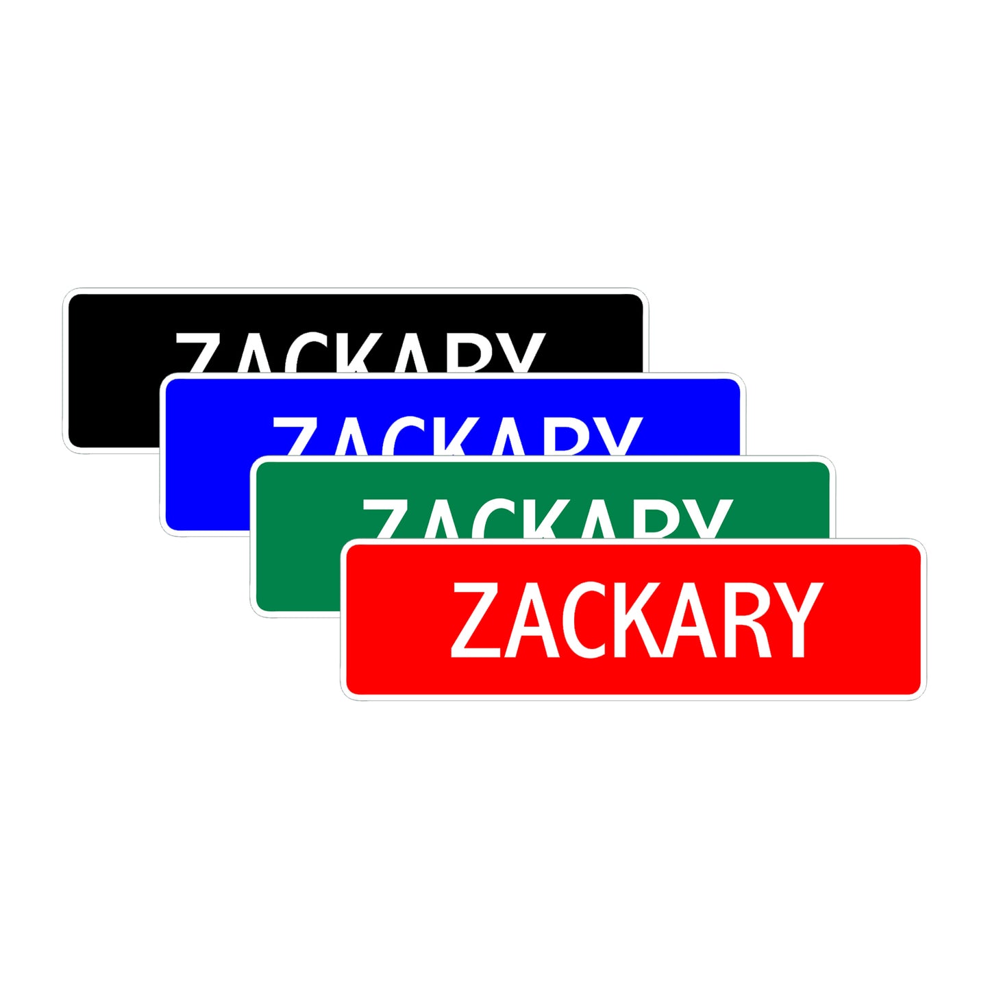 Zackary Street Sign Children Name Room Plate